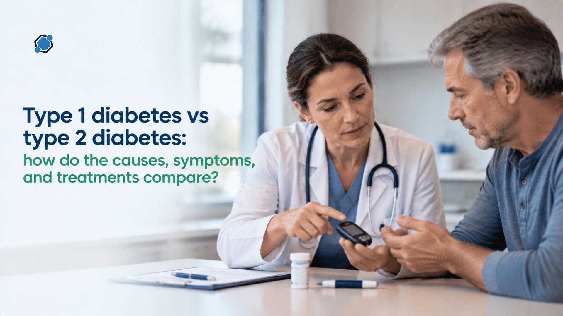Type 1 diabetes vs type 2 diabetes: how do the causes, symptoms, and treatments compare?