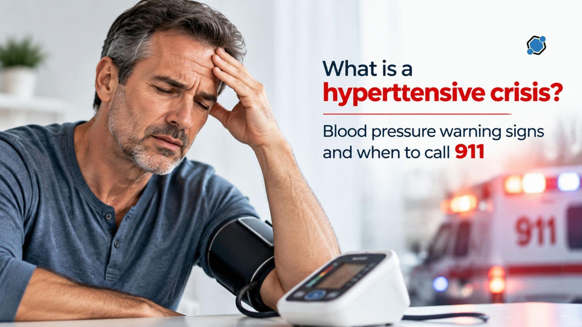 What is a hypertensive crisis? Blood pressure warning signs and when to call 911