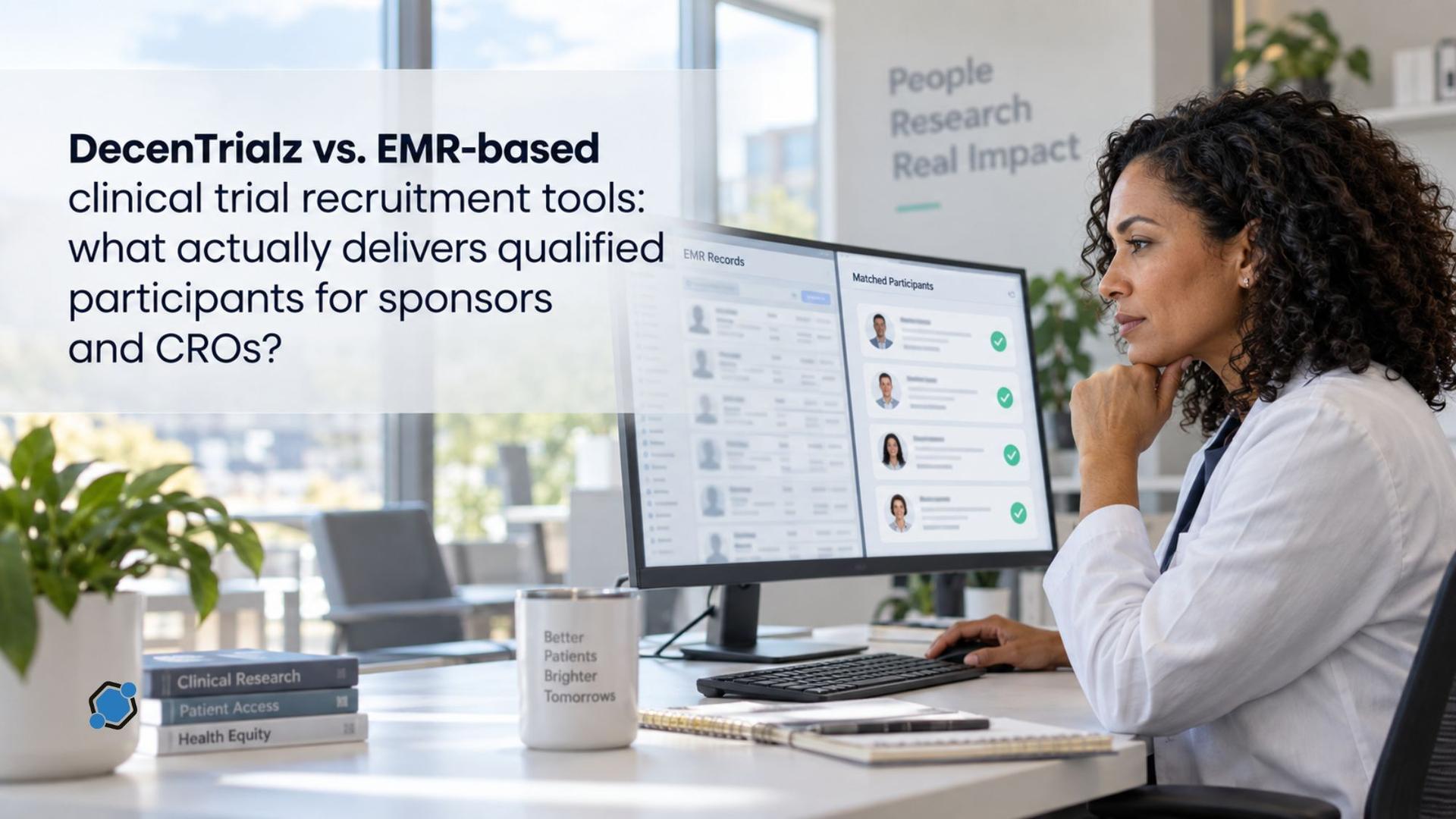DecenTrialz vs. EMR-based clinical trial recruitment tools: what actually delivers qualified participants for sponsors and CROs?
