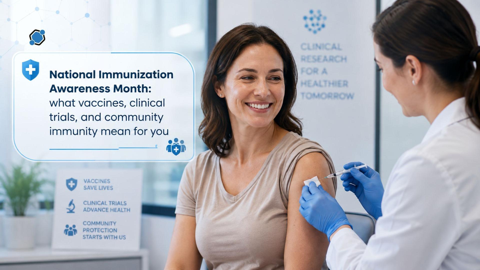 National Immunization Awareness Month: what vaccines, clinical trials, and community immunity mean for you