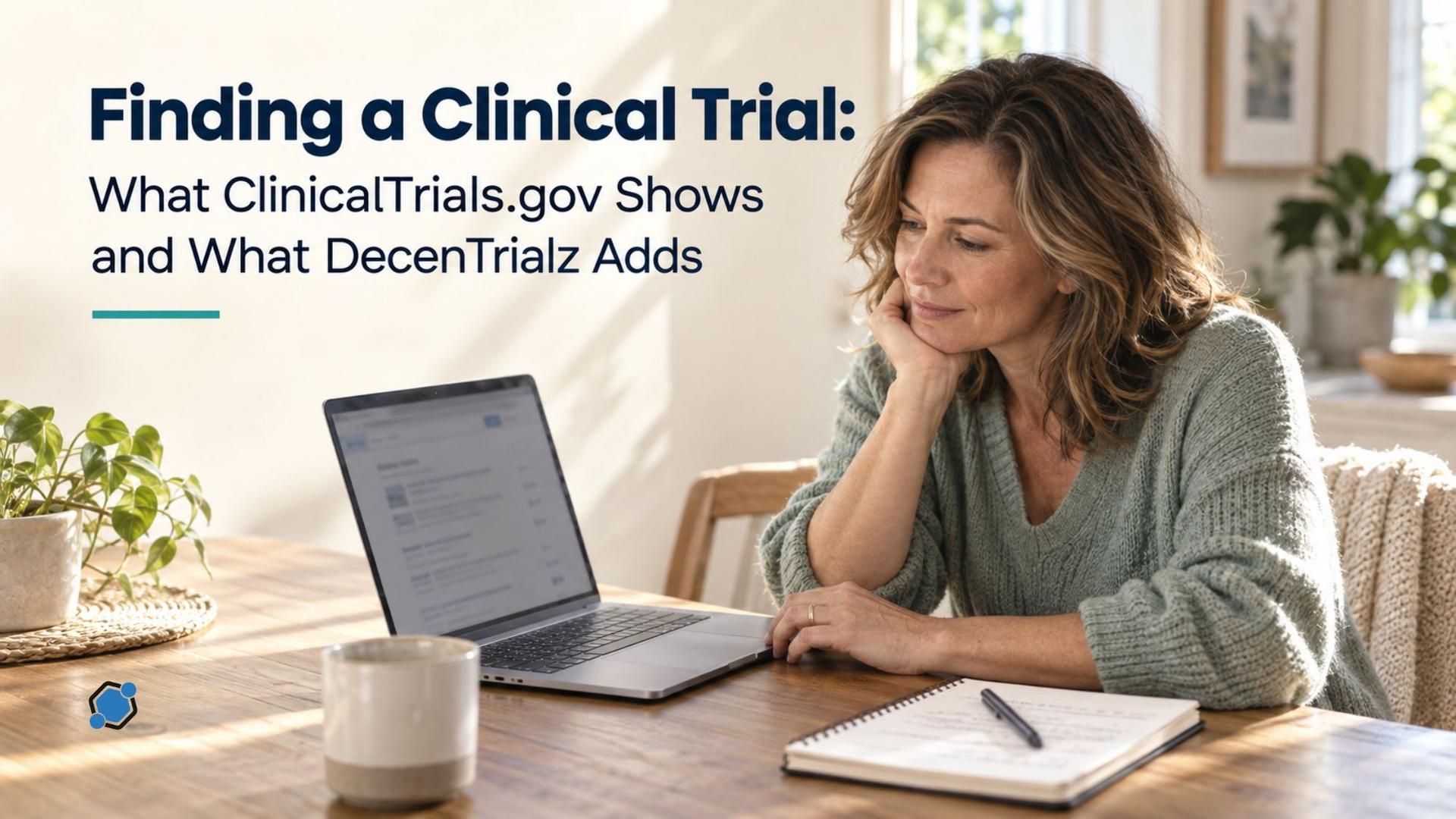 Finding a Clinical Trial: What ClinicalTrials.gov Shows and What DecenTrialz Adds